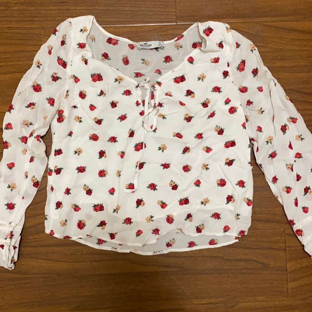 Hollister flower blouse